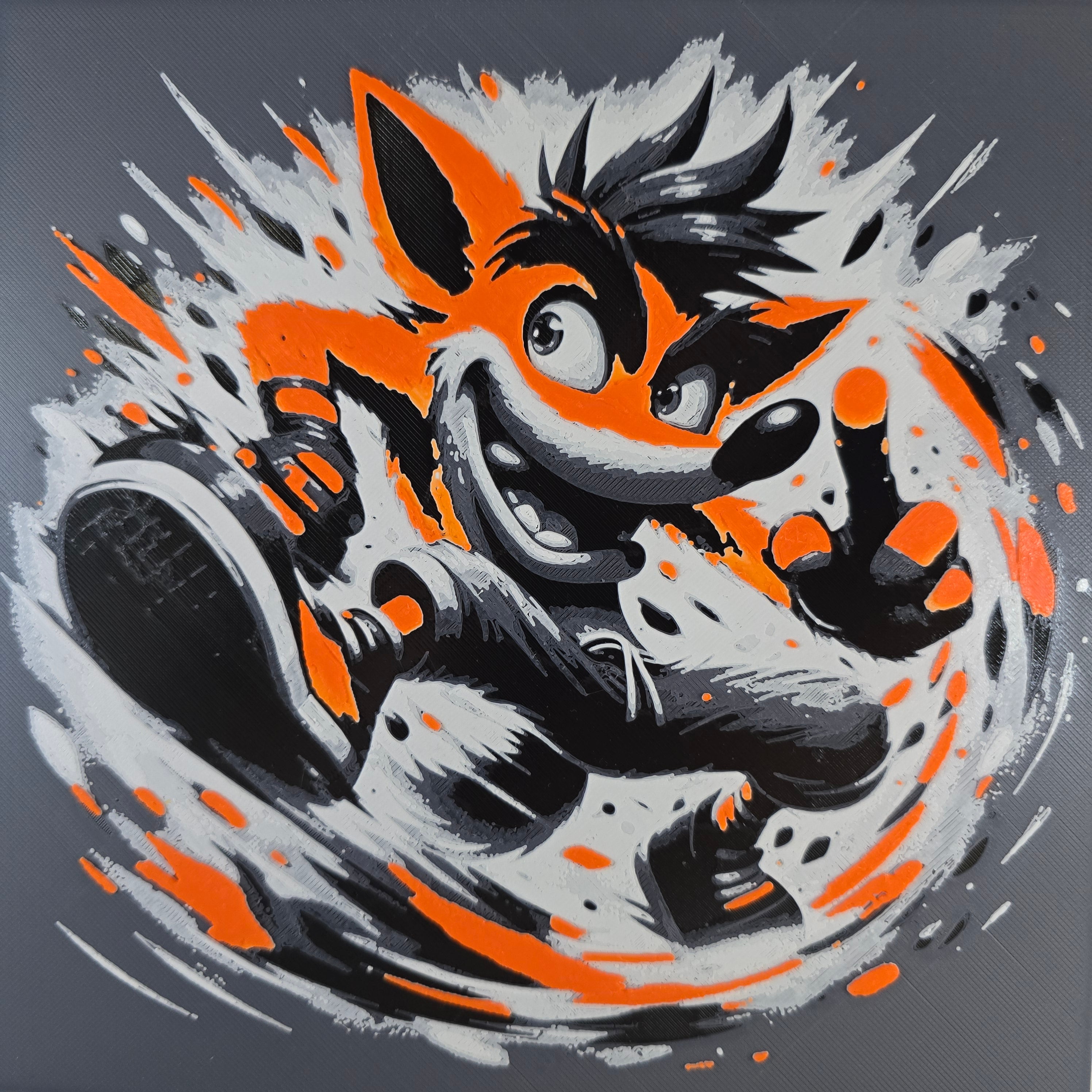 Crash Bandicoot HueForge