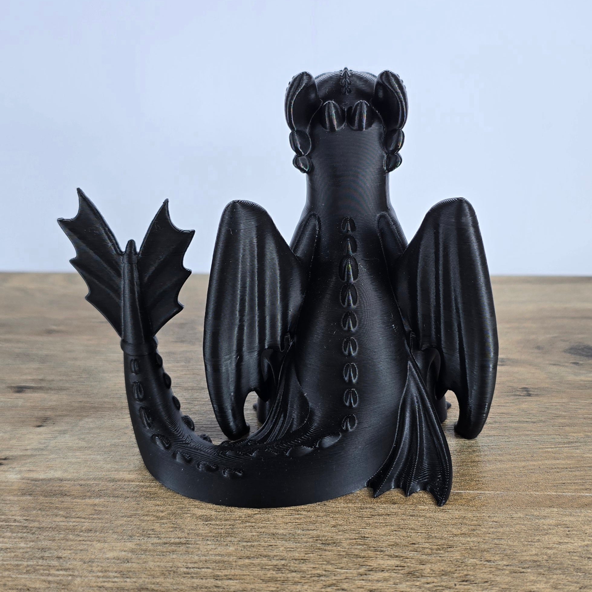 Toothless-inspired Dragon - Sitting Pose Fan art