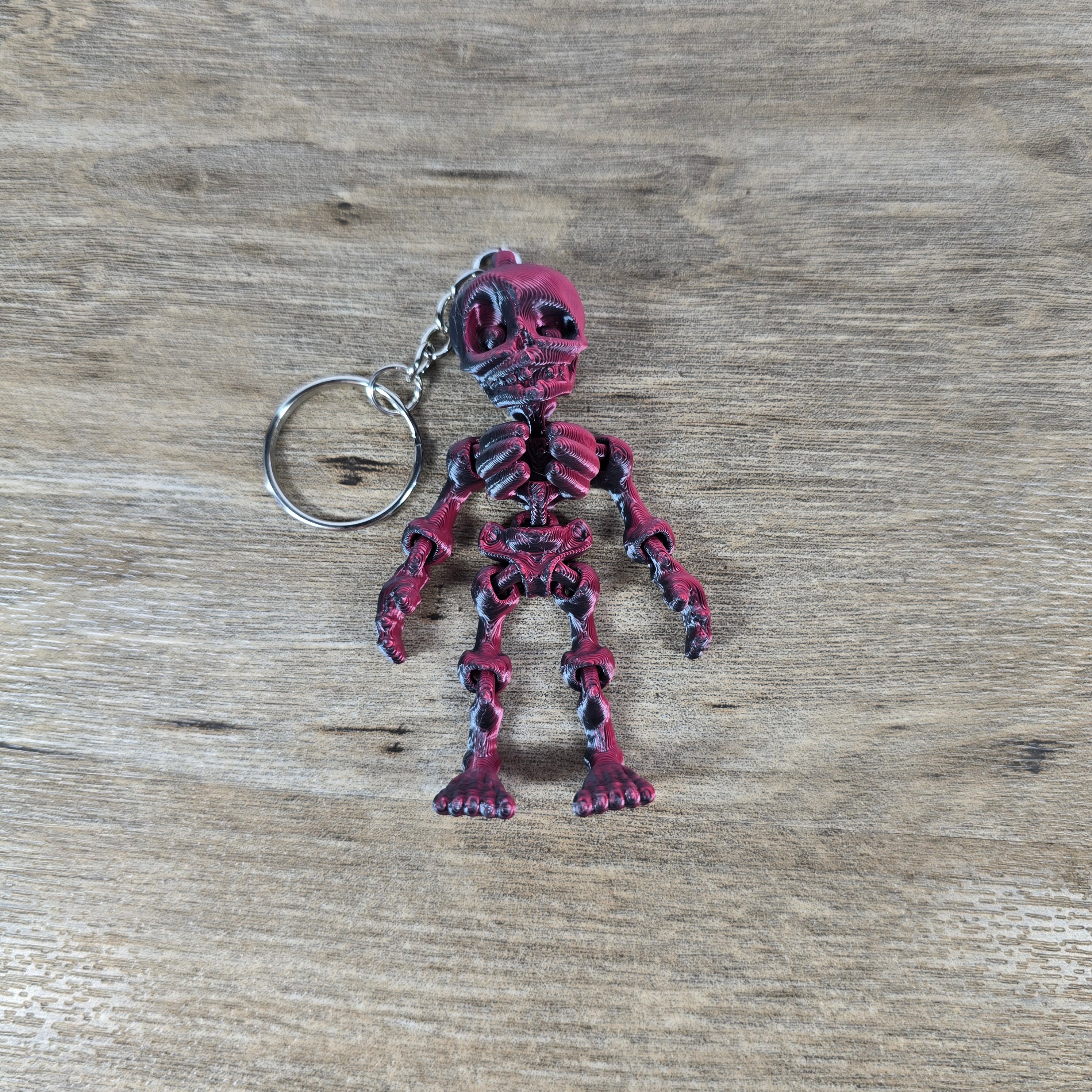 Flexible Skeleton Keychain