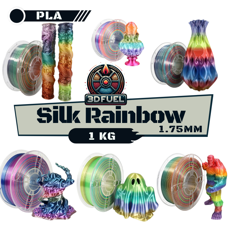 Rainbow Silk PLA Filament