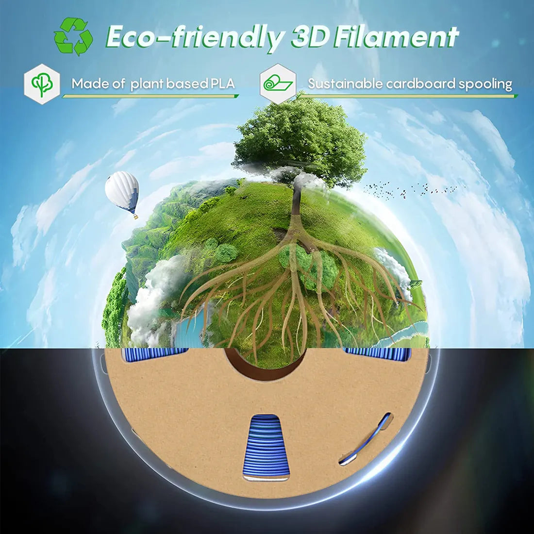 Rainbow Silk PLA Filament