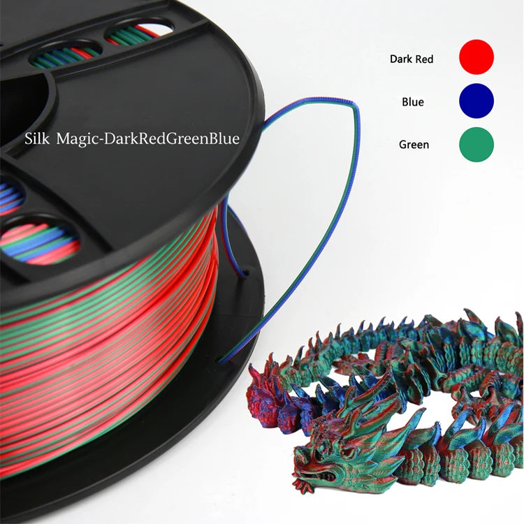 Tri Colour Silk PLA 1.75mm