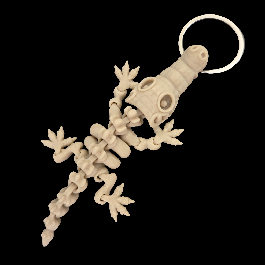Skeleton Croc Keychain