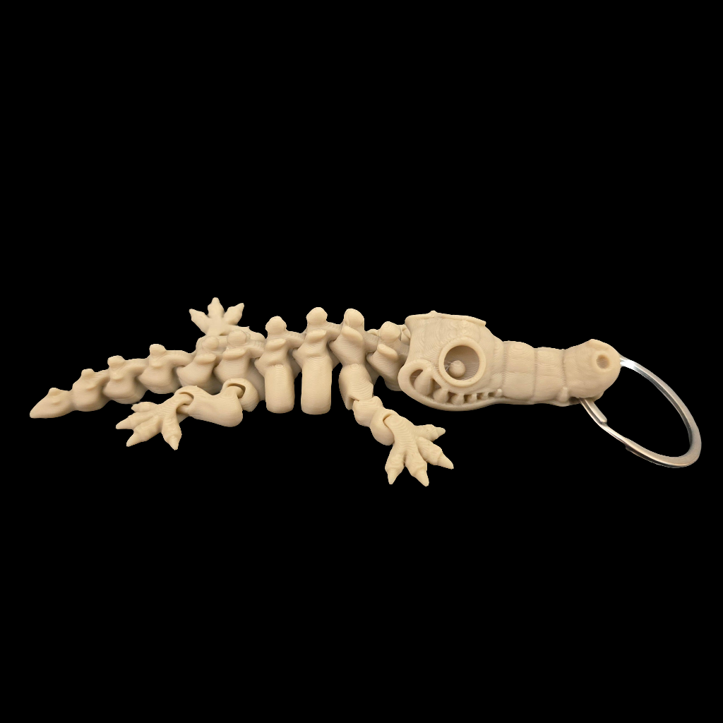 Skeleton Croc Keychain
