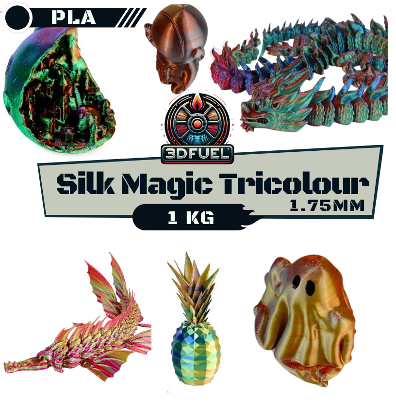 Tri Colour Silk PLA 1.75mm