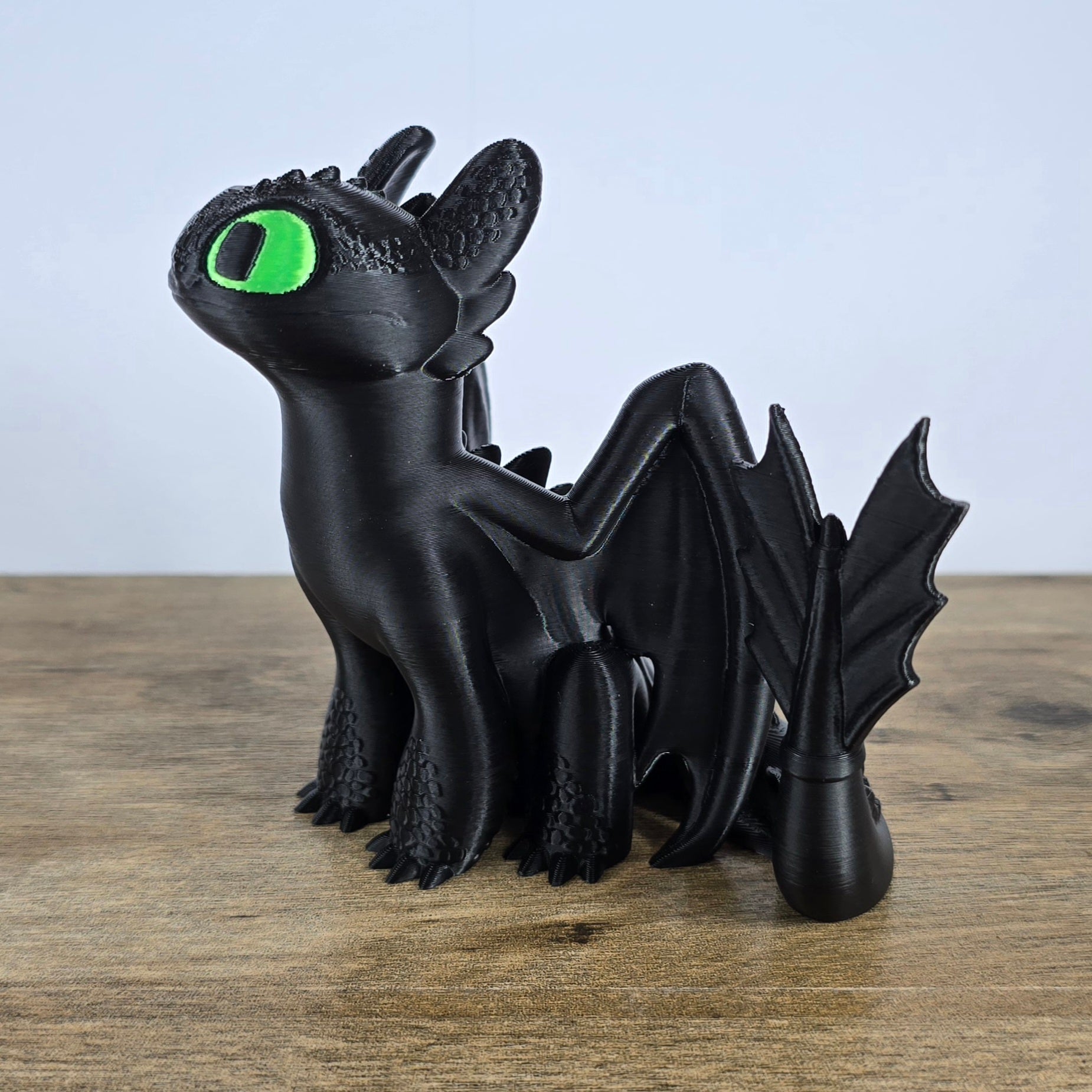 Toothless-inspired Dragon - Sitting Pose Fan art