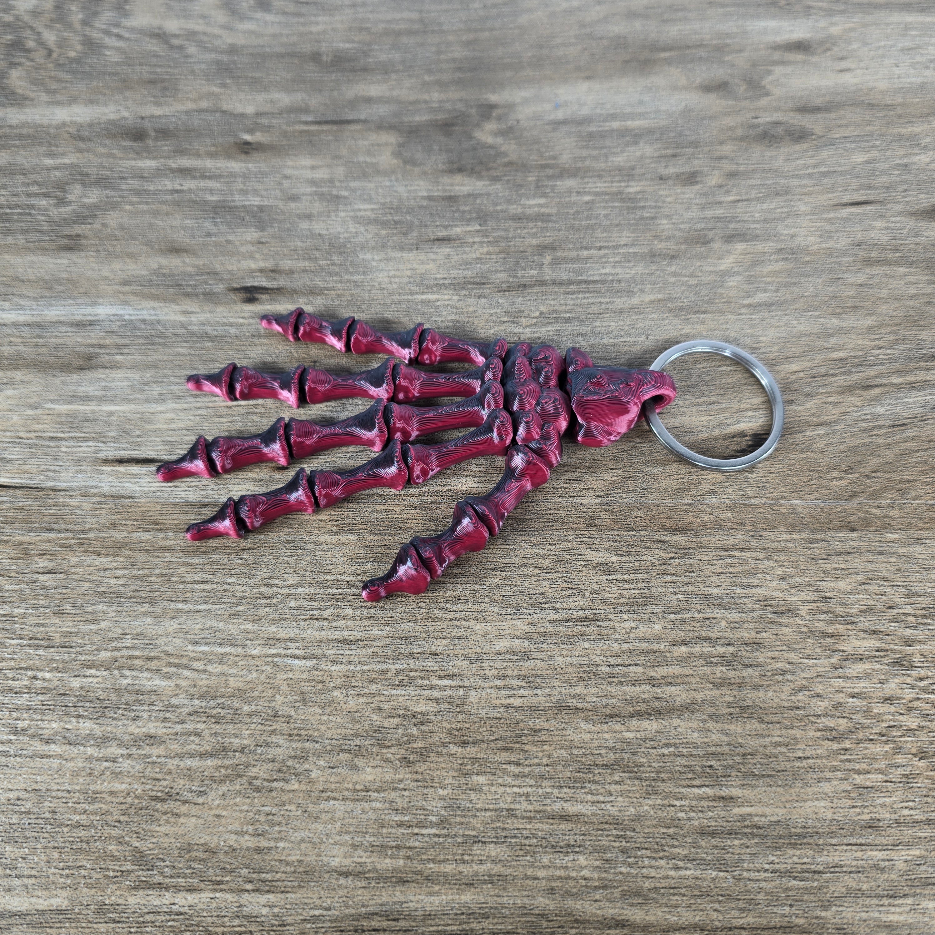 Skeleton Hand Keychain