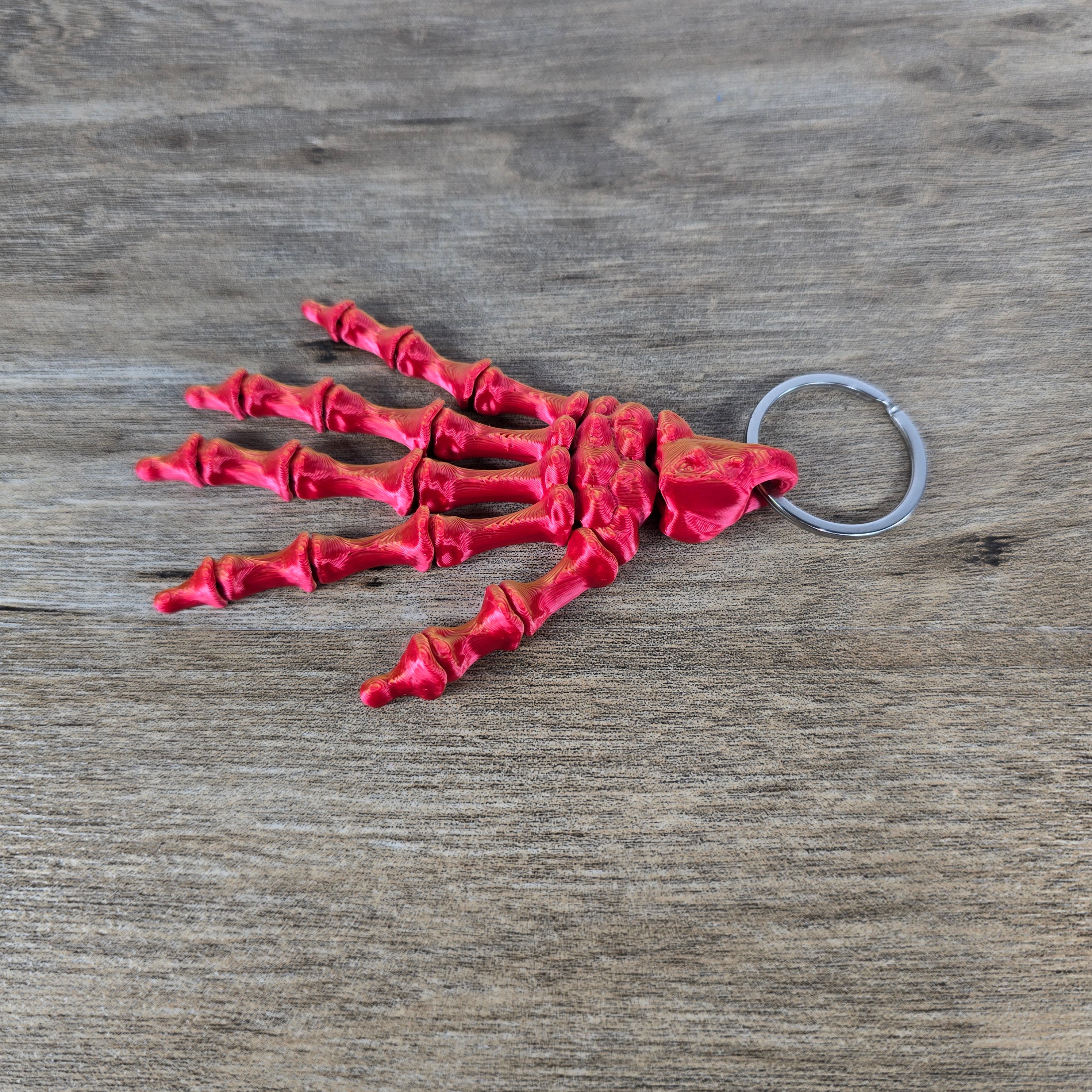 Skeleton Hand Keychain