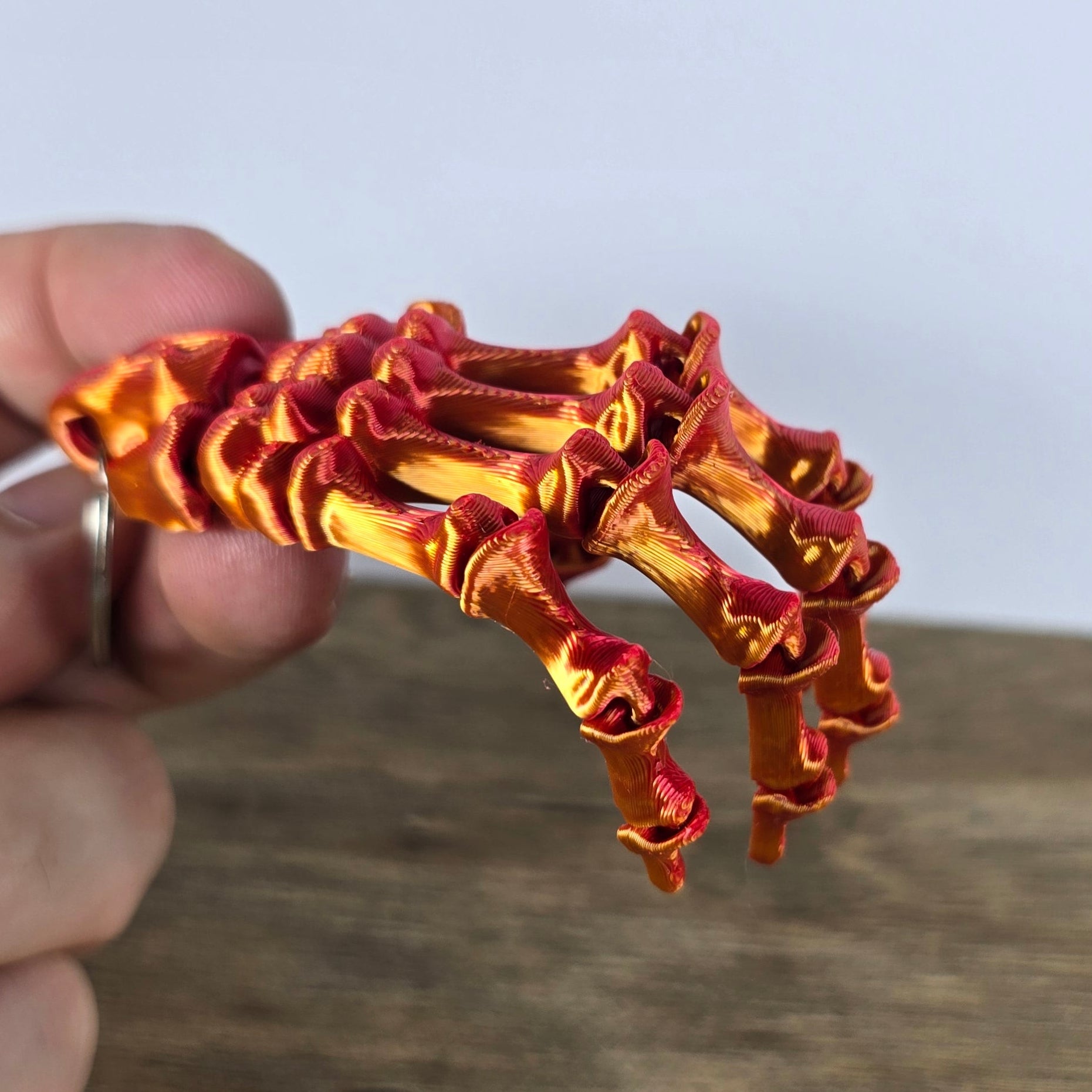 Skeleton Hand Keychain