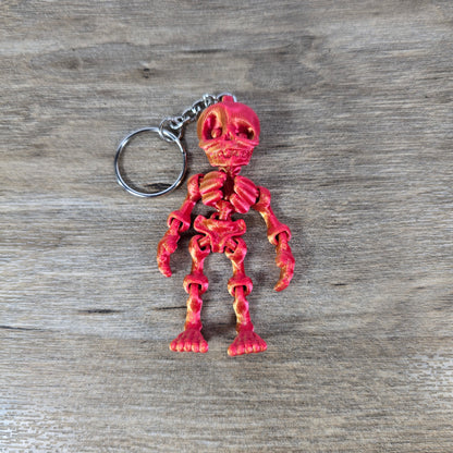 Flexible Skeleton Keychain