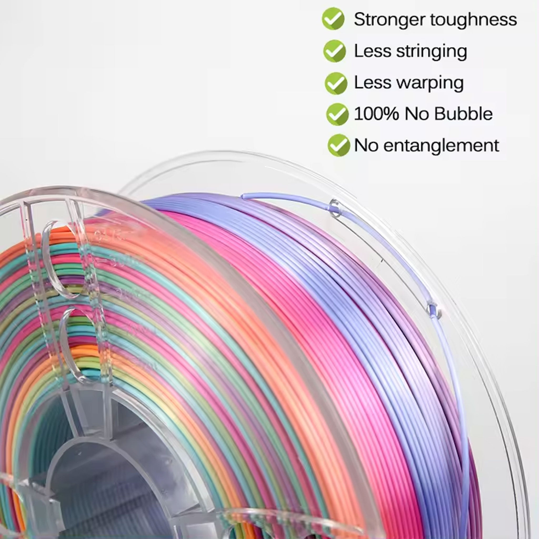 Rainbow Silk PLA Filament