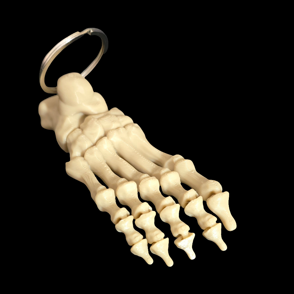 Skeleton Foot Keychain