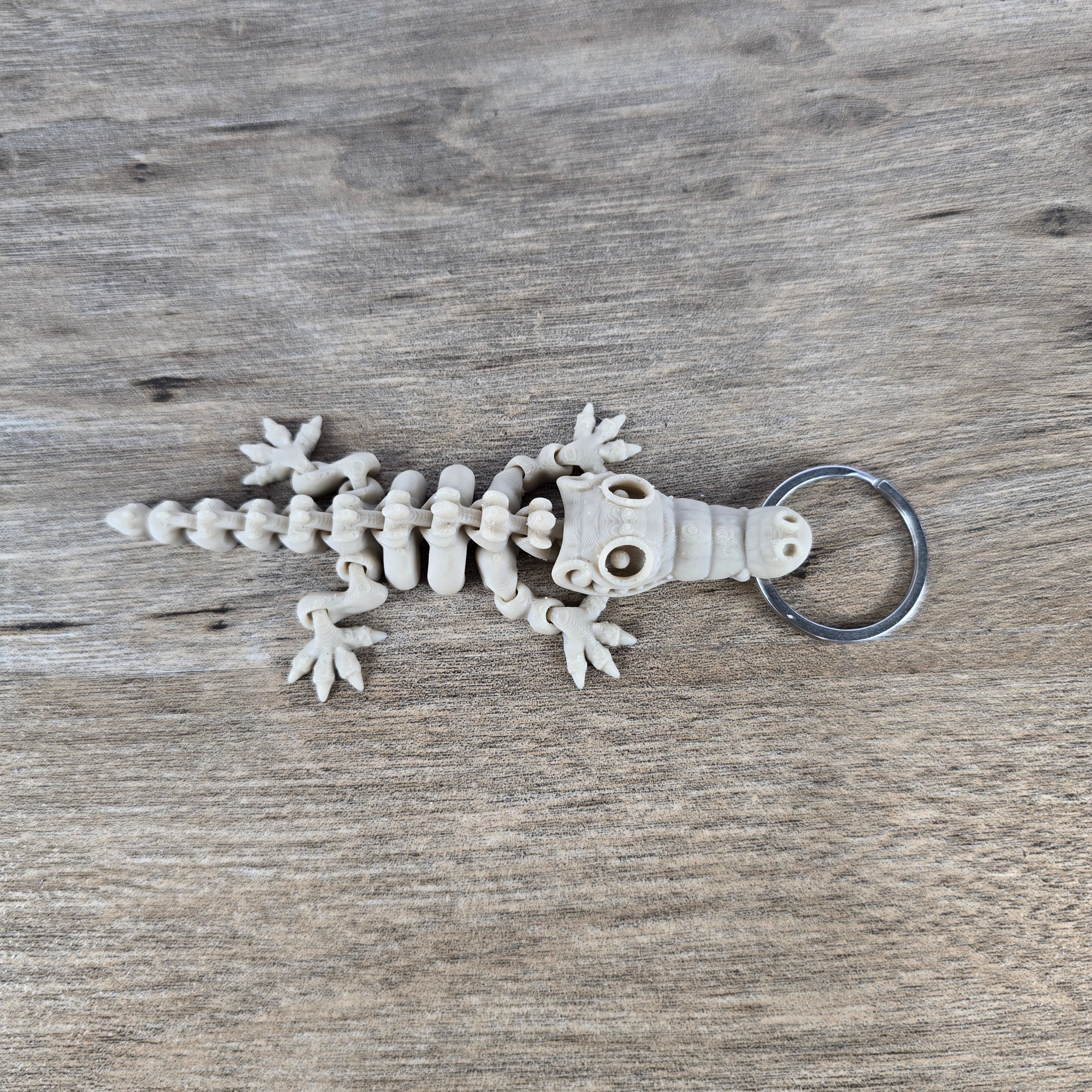 Skeleton Croc Keychain