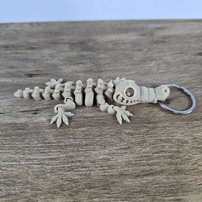 Skeleton Croc Keychain