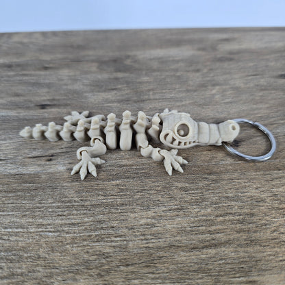Skeleton Croc Keychain